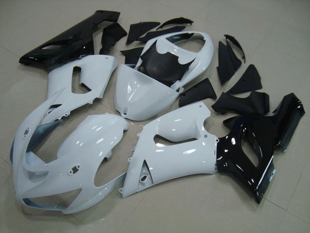Kit Carenatura Completa Kawasaki ZX6R 2005-2006 - Bianco Nero Kit Carenatura Completa Kawasaki ZX6R 2005-2006 - Bianco Nero