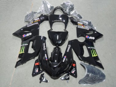 Kit Carenatura Completa Kawasaki ZX6R 2005-2006 - Nero 3M Touch4 Monster