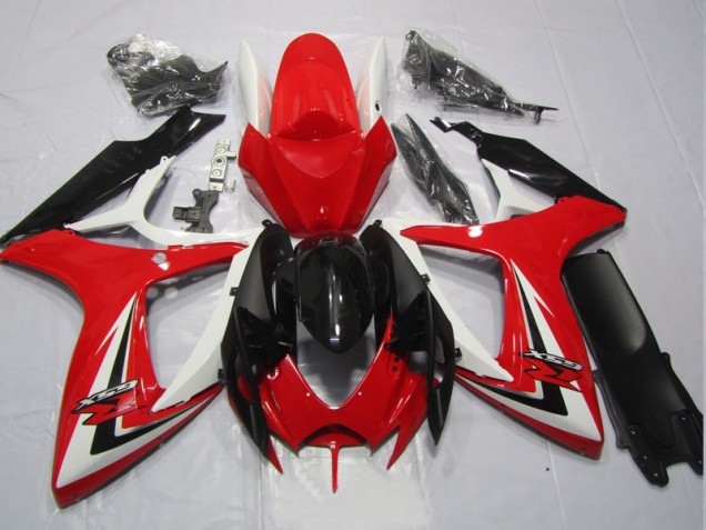 Kit Carenatura Completa Suzuki GSXR 600 K6 2006-2007 - Nero Rosso Kit Carenatura Completa Suzuki GSXR 600 K6 2006-2007 - Nero Rosso