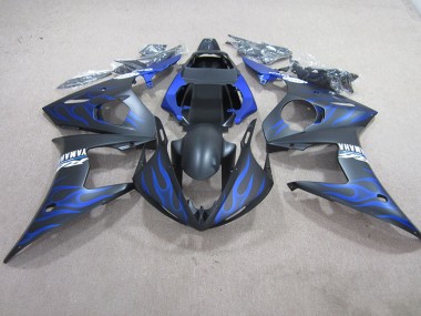 Kit Carenatura Completa Yamaha R6 2003-2005 - Nero Blu Fiamma
