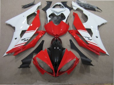 Kit Carenatura Completa Yamaha R6 2008-2016 - Rosso Bianco Nero