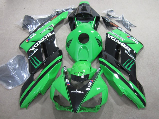 Kit Carenatura Completo ABS Honda CBR 1000 RR 2004-2005 - Nero Verde Monster Kit Carenatura Completo ABS Honda CBR 1000 RR 2004-2005 - Nero Verde Monster