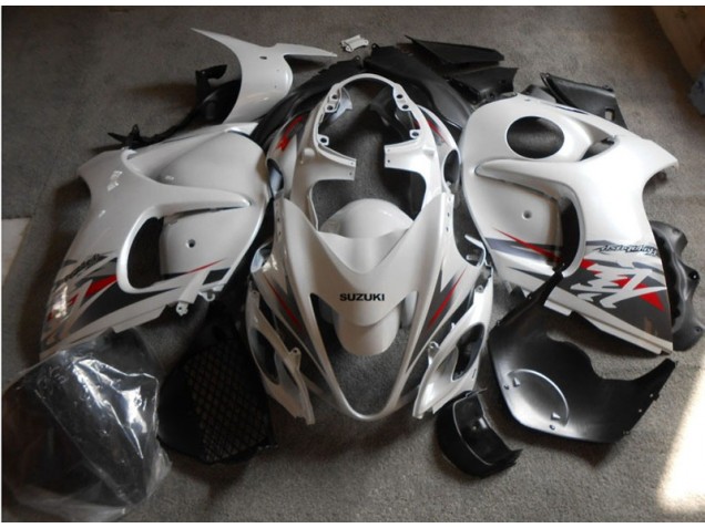 Kit Carenatura Completo ABS Suzuki GSXR 1300 Hayabusa 2008-2019 - Bianco Nero