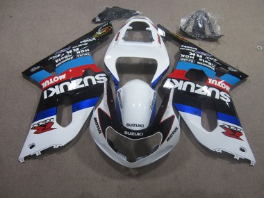 Kit Carenatura Completo ABS Suzuki GSXR 600 K1 K2 K3 2001-2003 - Bianco Blu Motul