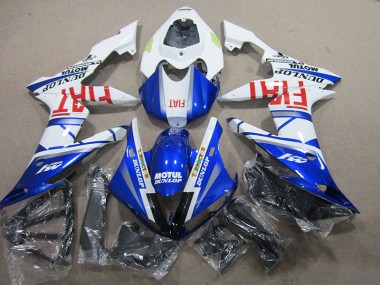 Kit Carenatura Completo ABS Yamaha R1 2004-2006 - Blu Bianco Motul Fiat