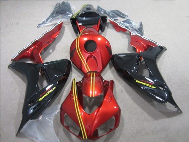 Kit Carenatura Iniezione Honda CBR 1000 RR 2006-2007 - Nero Rosso Giallo