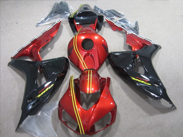 Kit Carenatura Iniezione Honda CBR 1000 RR 2006-2007 - Nero Rosso Giallo Kit Carenatura Iniezione Honda CBR 1000 RR 2006-2007 - Nero Rosso Giallo