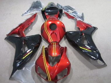 Kit Carenatura Iniezione Honda CBR 1000 RR 2006-2007 - Nero Rosso Giallo
