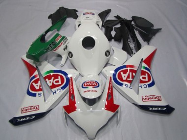 Kit Carenatura Iniezione Honda CBR 1000 RR 2008-2011 - Bianco Rosso PATA