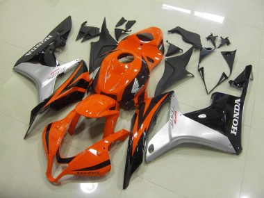 Kit Carenatura Iniezione Honda CBR 600 RR 2007-2008 - Arancia Argento Nero