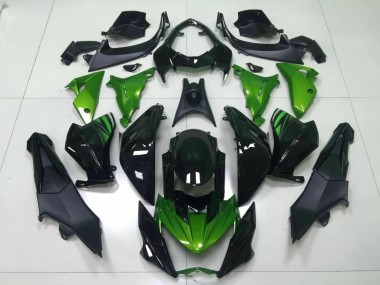 Kit Carenatura Iniezione Kawasaki Z800 2013-2016 - Verde Nero