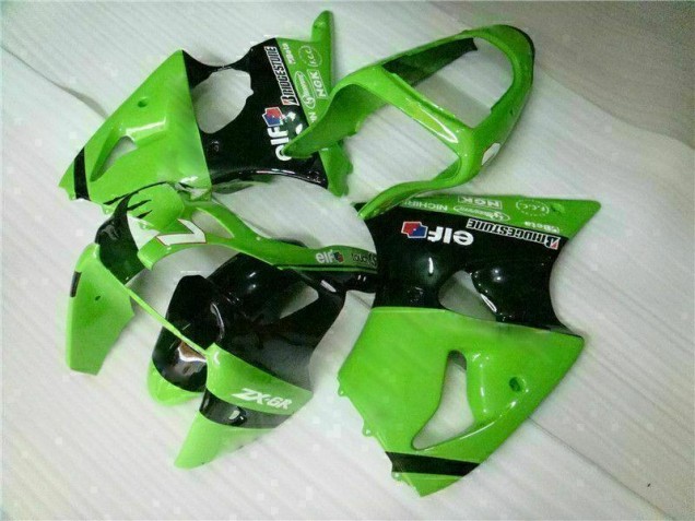 Kit Carenatura Iniezione Kawasaki ZX6R 2000-2002 - Verde Nero Kit Carenatura Iniezione Kawasaki ZX6R 2000-2002 - Verde Nero