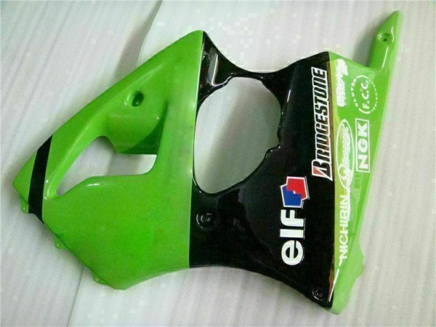 Kit Carenatura Iniezione Kawasaki ZX6R 2000-2002 - Verde Nero Kit Carenatura Iniezione Kawasaki ZX6R 2000-2002 - Verde Nero