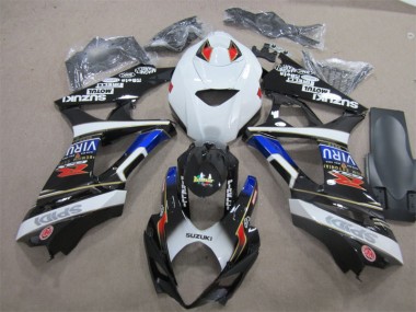 Kit Carenatura Iniezione Suzuki GSXR 1000 K7 2007-2008 - Nero Bianco Blu