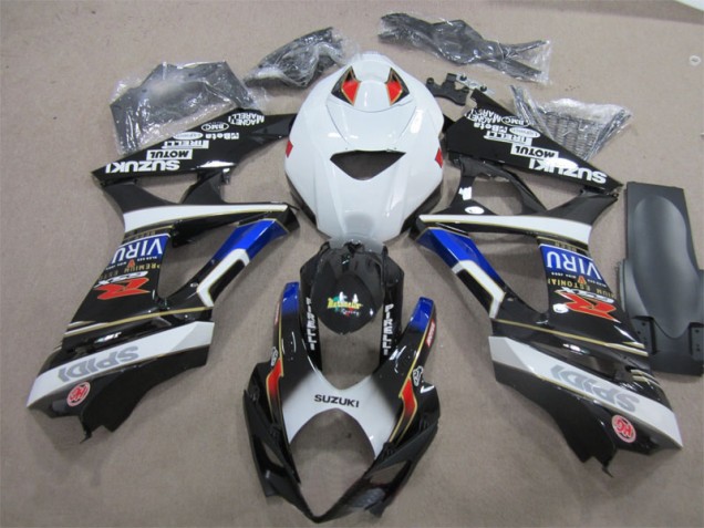 Kit Carenatura Iniezione Suzuki GSXR 1000 K7 2007-2008 - Nero Bianco Blu