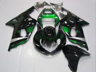 Kit Carenatura Iniezione Suzuki GSXR 600 K1 K2 K3 2001-2003 - Nero Verde