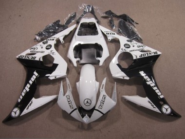 Kit Carenatura Iniezione Yamaha R6 2003-2005 - Bianco Nero