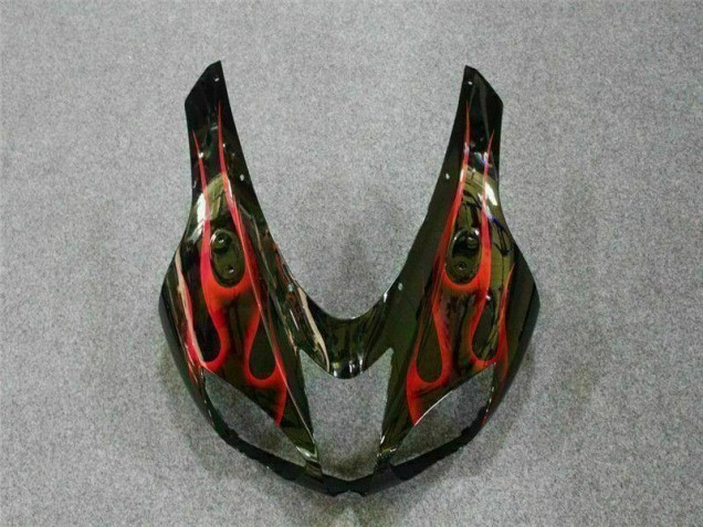 Kit Carenatura Kawasaki ZX6R 2007-2008 - Nero Rosso Fiamma Kit Carenatura Kawasaki ZX6R 2007-2008 - Nero Rosso Fiamma
