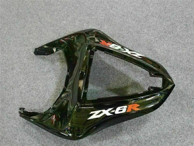 Kit Carenatura Kawasaki ZX6R 2007-2008 - Nero Rosso Fiamma Kit Carenatura Kawasaki ZX6R 2007-2008 - Nero Rosso Fiamma