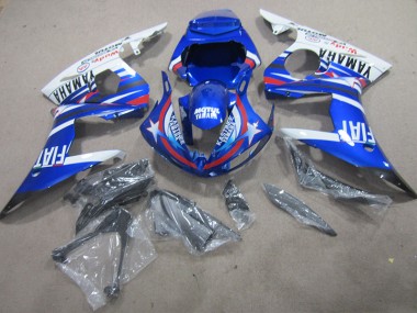 Kit Carenatura Yamaha R6 2003-2005 - Blu Bianco Motul Fiat
