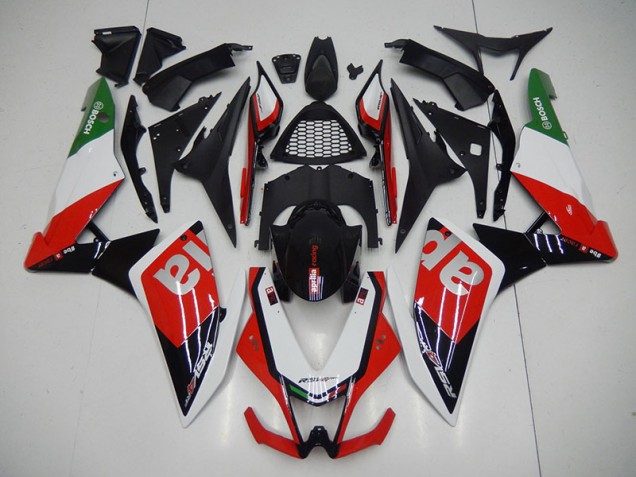 Kit Carene Aprilia RSV4 2009-2015 - Nero Rosso Kit Carene Aprilia RSV4 2009-2015 - Nero Rosso