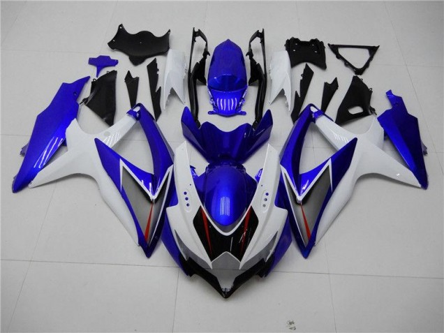Kit Carene Completa Suzuki GSXR 600 / 750 K8 2008-2010 - Bianco Blu Kit Carene Completa Suzuki GSXR 600 / 750 K8 2008-2010 - Bianco Blu