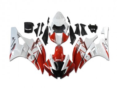 Kit Carene Completa Yamaha R6 2006-2007 - Rosso Bianco