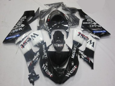 Kit Carene Kawasaki ZX6R 2005-2006 - Bianco Nero