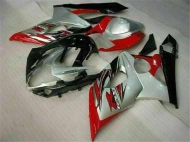 Kit Carene Suzuki GSXR 1000 K5 2005-2006 - Rosso Bianco