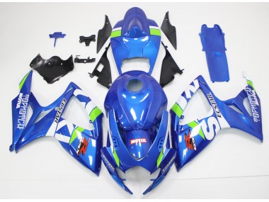 Kit Carene Suzuki GSXR 600 / 750 K6 2006-2007 - Blu Bianco