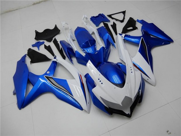 Kit Carene Suzuki GSXR 600 / 750 K8 2008-2010 - Bianco Blu Kit Carene Suzuki GSXR 600 / 750 K8 2008-2010 - Bianco Blu