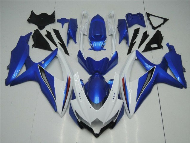 Kit Carene Suzuki GSXR 600 / 750 K8 2008-2010 - Bianco Blu Kit Carene Suzuki GSXR 600 / 750 K8 2008-2010 - Bianco Blu