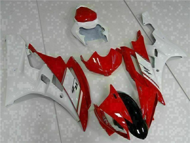 Kit Carene Yamaha R6 2006-2007 - Rosso Bianco Kit Carene Yamaha R6 2006-2007 - Rosso Bianco