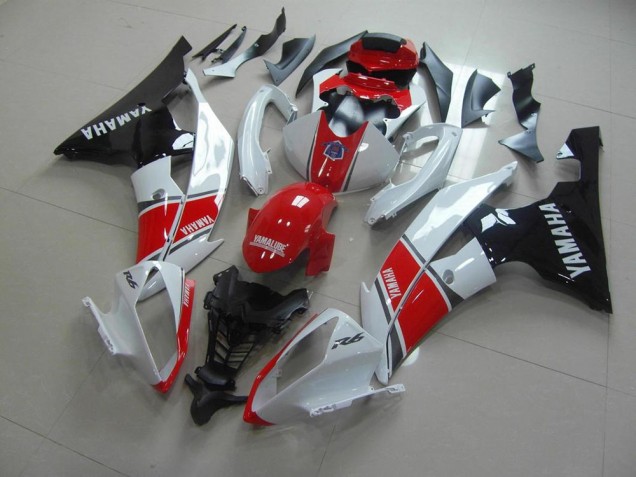 Kit Carene Yamaha R6 2008-2016 - Rosso Bianco Nero Kit Carene Yamaha R6 2008-2016 - Rosso Bianco Nero
