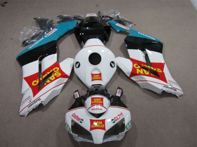 Kit Completo Carenatura ABS Honda CBR 1000 RR 2004-2005 - San Carlo Castrol Kit Completo Carenatura ABS Honda CBR 1000 RR 2004-2005 - San Carlo Castrol