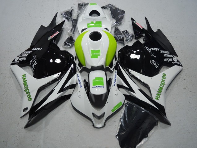 Kit Completo Carenatura ABS Honda CBR 600 RR 2009-2012 - Nero Bianco Verde Hannspree Kit Completo Carenatura ABS Honda CBR 600 RR 2009-2012 - Nero Bianco Verde Hannspree