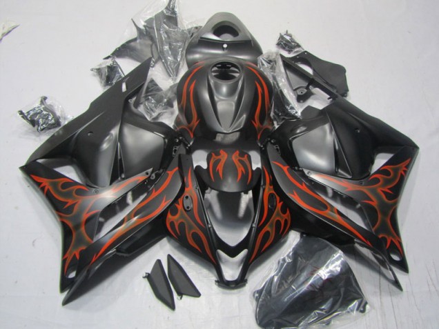 Kit Completo Carenatura ABS Honda CBR 600 RR 2009-2012 - Nero Rosso Fiamma Kit Completo Carenatura ABS Honda CBR 600 RR 2009-2012 - Nero Rosso Fiamma