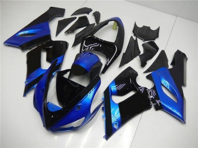 Kit Completo Carenatura ABS Kawasaki ZX6R 2005-2006 - Blu Nero Kit Completo Carenatura ABS Kawasaki ZX6R 2005-2006 - Blu Nero