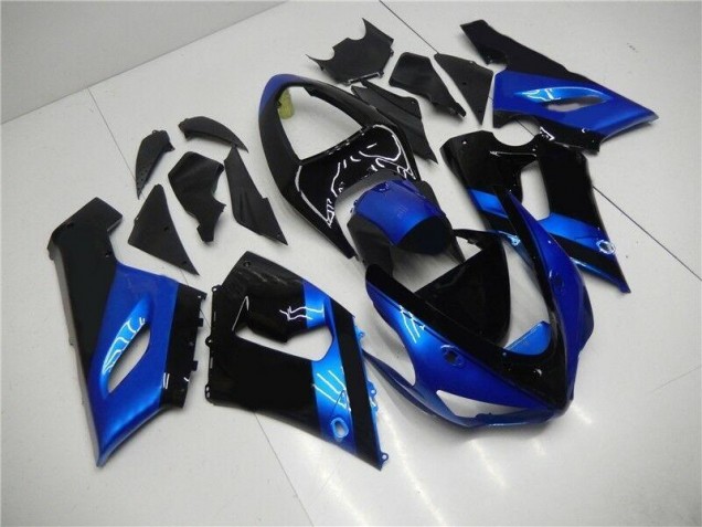 Kit Completo Carenatura ABS Kawasaki ZX6R 2005-2006 - Blu Nero Kit Completo Carenatura ABS Kawasaki ZX6R 2005-2006 - Blu Nero