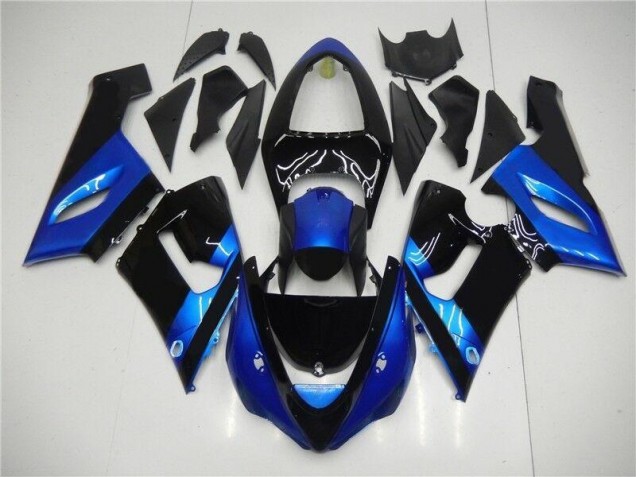 Kit Completo Carenatura ABS Kawasaki ZX6R 2005-2006 - Blu Nero Kit Completo Carenatura ABS Kawasaki ZX6R 2005-2006 - Blu Nero