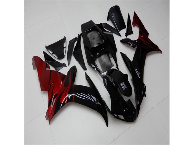 Kit Completo Carenatura ABS Yamaha R1 2002-2003 - Nero Rosso Kit Completo Carenatura ABS Yamaha R1 2002-2003 - Nero Rosso