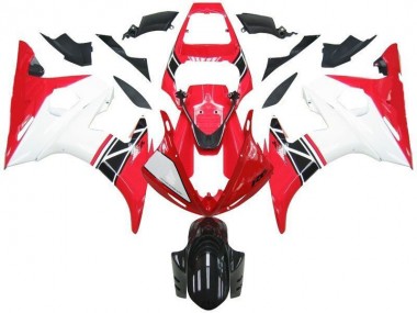 Kit Completo Carenatura ABS Yamaha R6 2003-2005 - Rosso Bianco Nero