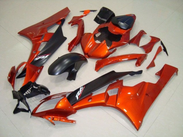 Kit Completo Carenatura ABS Yamaha R6 2006-2007 - Arancia Nero Opaco Kit Completo Carenatura ABS Yamaha R6 2006-2007 - Arancia Nero Opaco