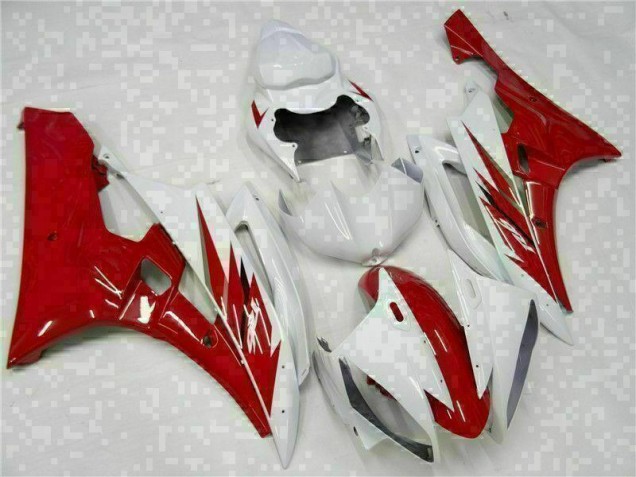 Kit Completo Carenatura ABS Yamaha R6 2006-2007 - Rosso Bianco Kit Completo Carenatura ABS Yamaha R6 2006-2007 - Rosso Bianco