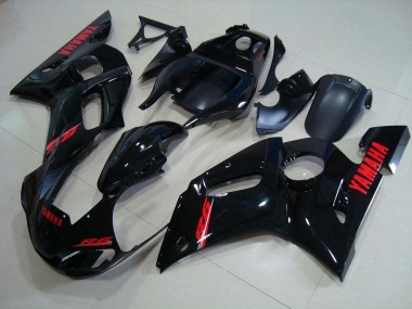 Kits Carenatura Completa Yamaha R6 1998-2002 - Lucido Nero Rosso Decalcomanie