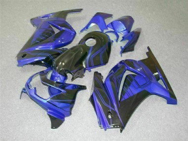 Kits Carenatura Completo ABS Kawasaki EX250 2008-2012 - Nero Blu