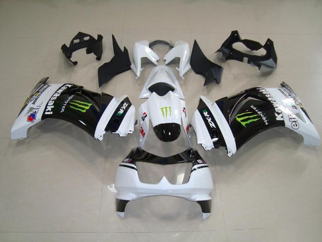 Kits Carenatura Completo ABS Kawasaki ZX 250R 2008-2012 - Nero Bianco Monster Kits Carenatura Completo ABS Kawasaki ZX 250R 2008-2012 - Nero Bianco Monster