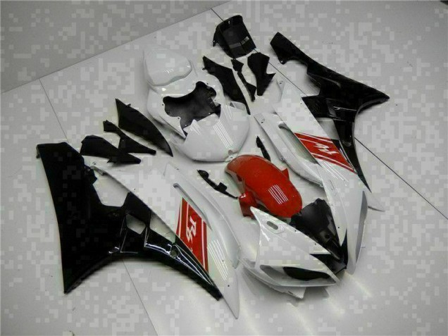 Kits Carenatura Completo ABS Yamaha R6 2006-2007 - Bianco Nero