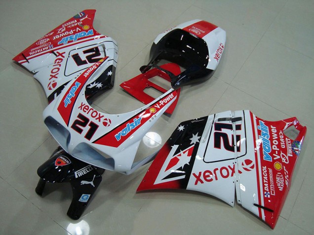 Kits Carenatura Ducati 748 916 996 996S 1993-2005 - Rosso Bianco Xerox 21 Kits Carenatura Ducati 748 916 996 996S 1993-2005 - Rosso Bianco Xerox 21