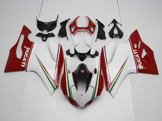 Kits Carenatura Iniezione Ducati 1199 2011-2014 - Bianco Rosso Kits Carenatura Iniezione Ducati 1199 2011-2014 - Bianco Rosso